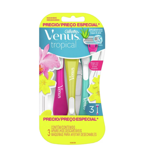 MAQUINA GILETTE VENUS TROPICAL 3UND