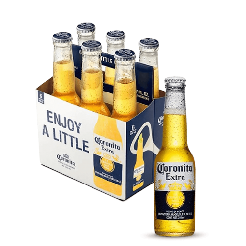 CERVEZA CORONITA EXTRA 6UND 210ML