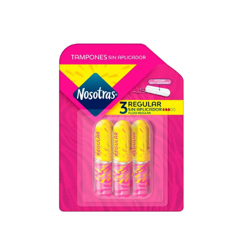 TAMPONES NOSOTRAS REGULAR SIN APLICADOR X3UN