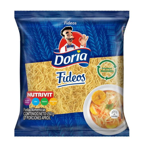 FIDEO DORIA CLASICA X 250G