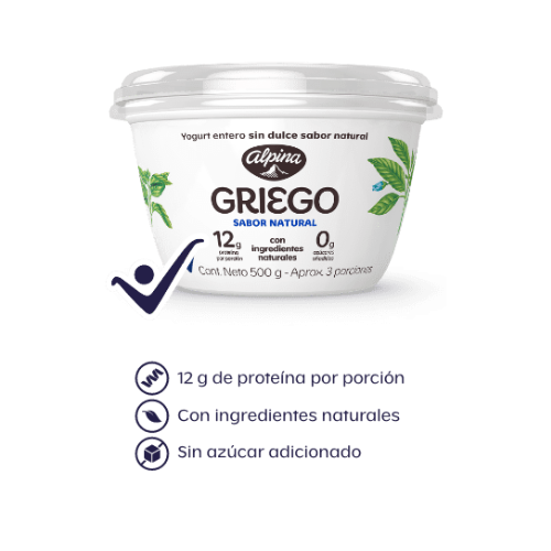 YOGURT GRIEGO NATURAL 500G