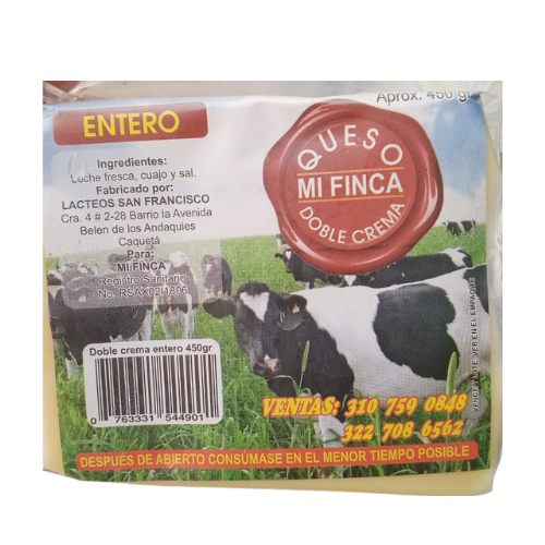 QUESO ENTERO MI FINCA 450G