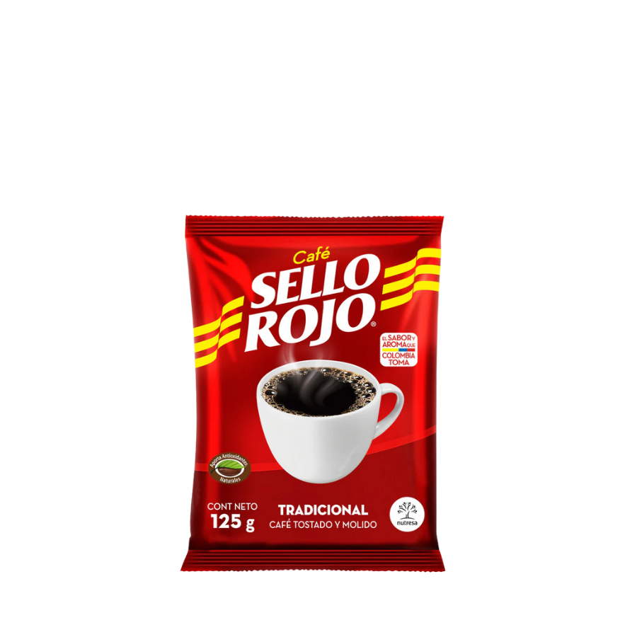 CAFE SELLO ROJO 125GR FUERTE 48 PQT