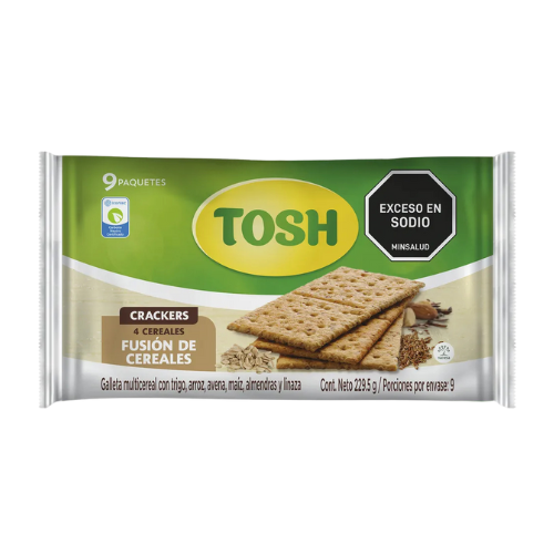 GALLETAS TOSH FUSION DE CEREAL FIT X9