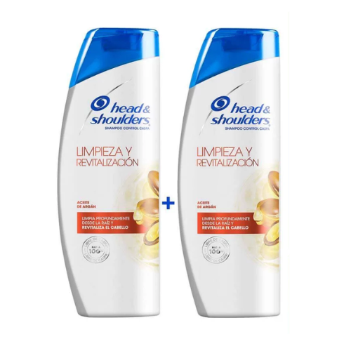 SHAMPOO H&S ACEITE DE ARGAN 2 UND X 375ML C/U