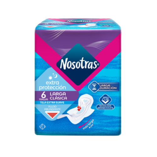 PORTECTORES NOSOTRAS TELA DIA Y NOCHE X6UND