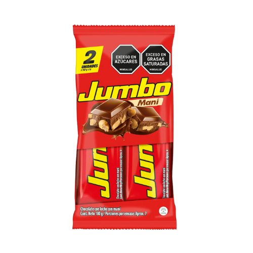 CHOCOLATINA JUMBO MANI  2Unid x 90gr