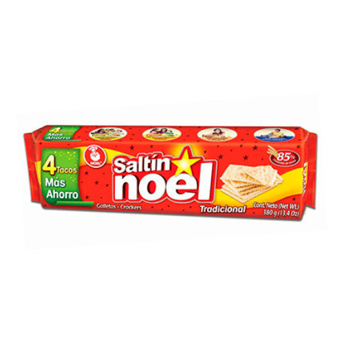 GALLETAS SALTINNOEL ROJO TACO X4