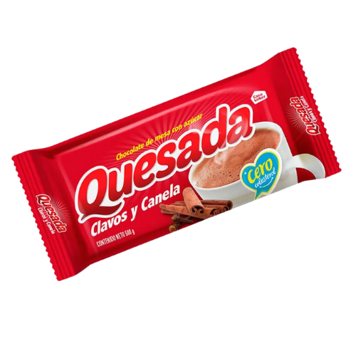 CHOCOLATE QUESADA CLAVOS Y CANELA 400G