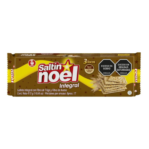 GALLETAS SALTINNOEL INTEGRAL FIBRA TACO X3