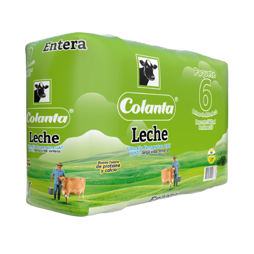 LECHE UHT ENTERA COLANTA 6UND 900ML