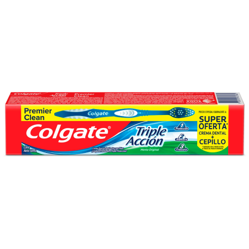 CREMA DENTAL COLGATE TRIPLE ACCION 50ML + Cep Premier Clean PE