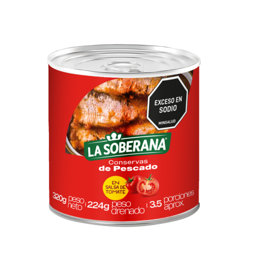SARDINA SOBERANA MD. CILINDRICA 320G