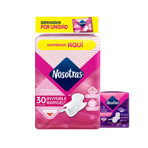 TOALLA INVISIBLE RAPIGEL X30 GRATIS 4 BUENAS NOCHES