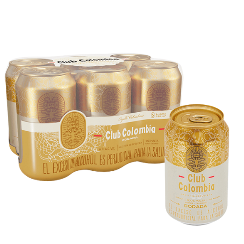 CERVEZA CLUB DORADA SIXPACK 33OML