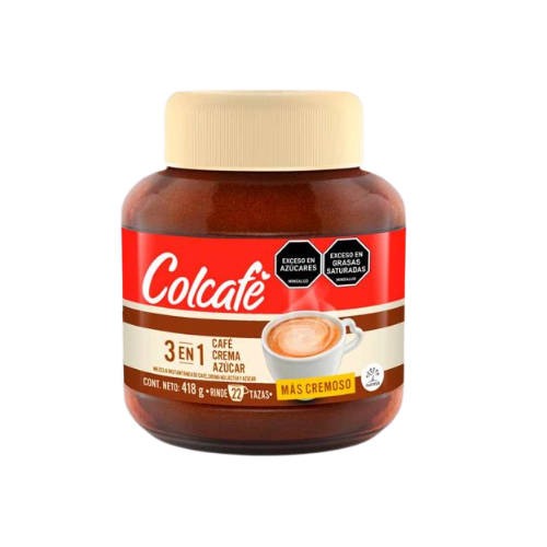 3 EN1 COLCAFE 418G 12 FCO PET BARRIGON